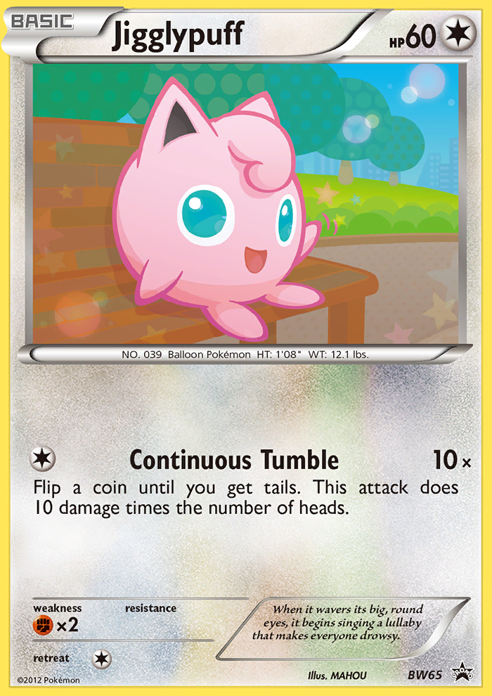 Jigglypuff (BW65) [Black & White: Black Star Promos] - Comfy Hobbies