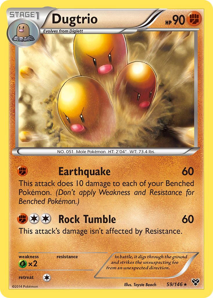 Dugtrio (59/146) [XY: Base Set] - Comfy Hobbies