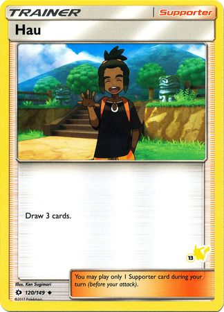 Hau (120/149) (Pikachu Stamp #13) [Battle Academy 2020] - Comfy Hobbies