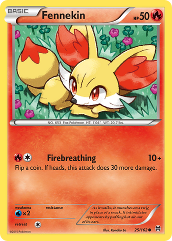 Fennekin (25/162) [XY: BREAKthrough] - Comfy Hobbies