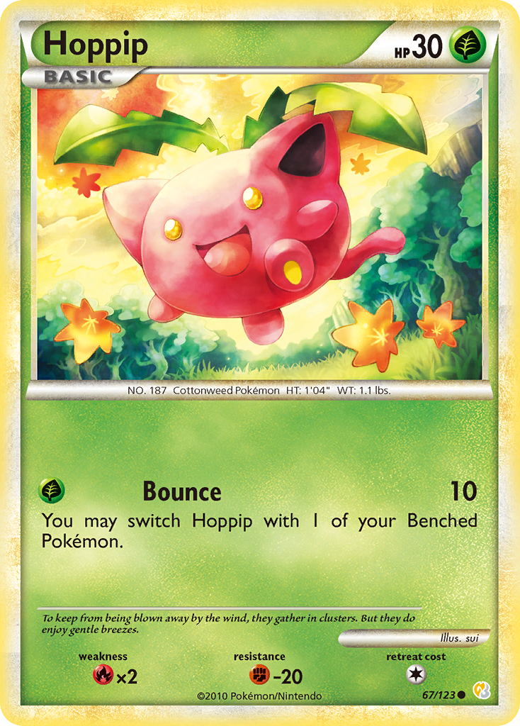 Hoppip (67/123) [HeartGold & SoulSilver: Base Set] - Comfy Hobbies