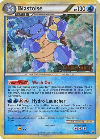 Blastoise (13/95) (Prerelease Promo) [HeartGold & SoulSilver: Black Star Promos] - Comfy Hobbies