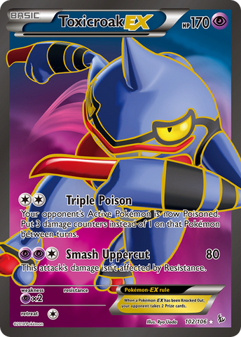 Toxicroak EX (102/106) [XY: Flashfire] - Comfy Hobbies