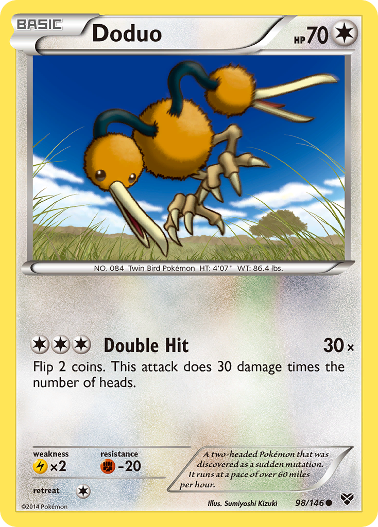 Doduo (98/146) [XY: Base Set] - Comfy Hobbies