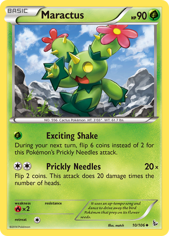Maractus (10/106) [XY: Flashfire] - Comfy Hobbies