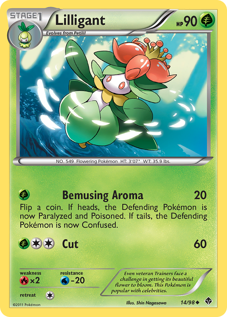 Lilligant (14/98) [Black & White: Emerging Powers] - Comfy Hobbies