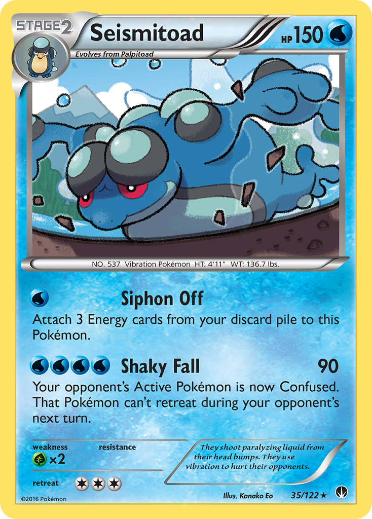 Seismitoad (35/122) [XY: BREAKpoint] - Comfy Hobbies