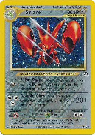 Scizor (10/75) [Neo Discovery Unlimited] - Comfy Hobbies