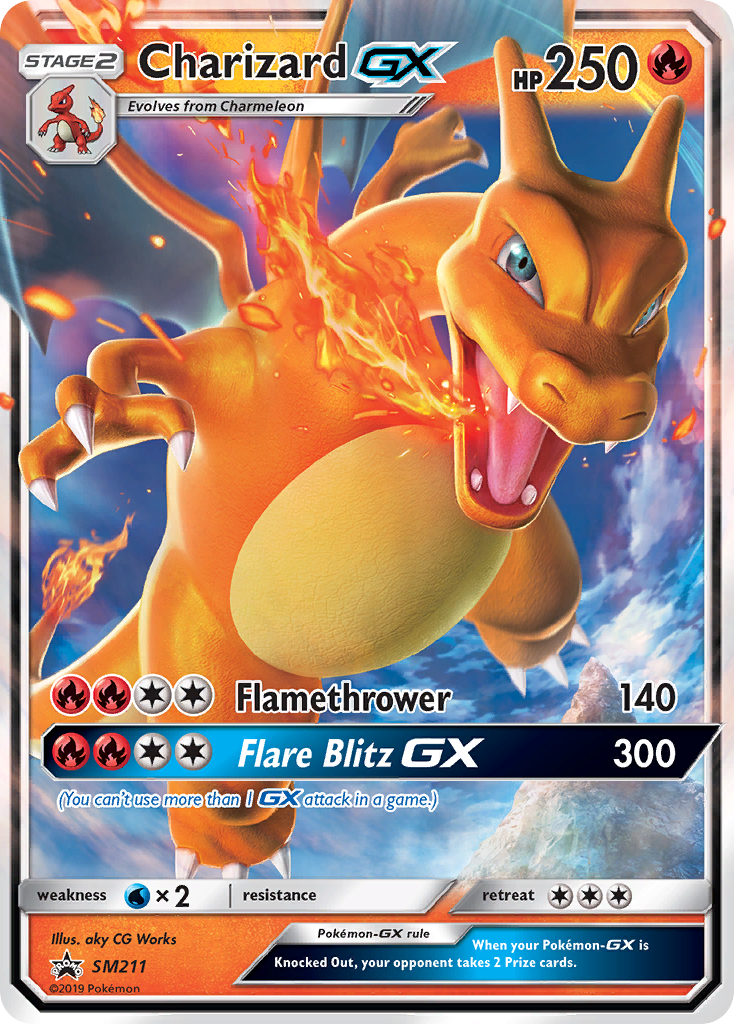 Charizard GX (SM211) [Sun & Moon: Black Star Promos] - Comfy Hobbies