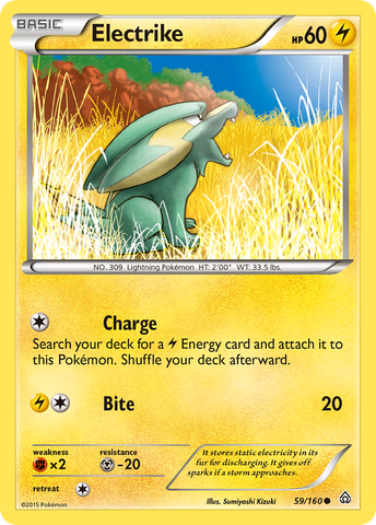 Electrike (59/160) [XY: Primal Clash] - Comfy Hobbies