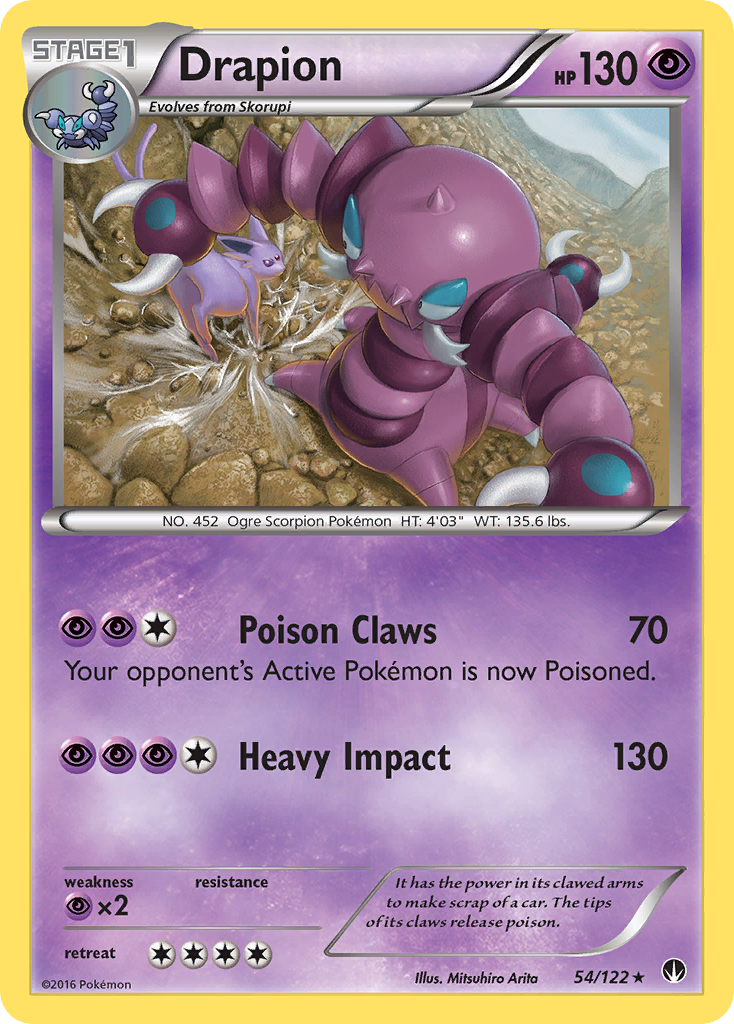 Drapion (54/122) [XY: BREAKpoint] - Comfy Hobbies