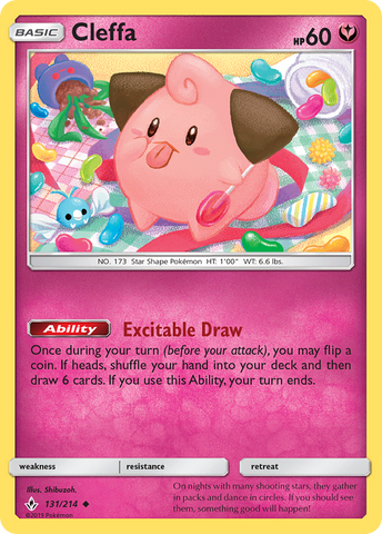 Cleffa (131/214) [Sun & Moon: Unbroken Bonds] - Comfy Hobbies