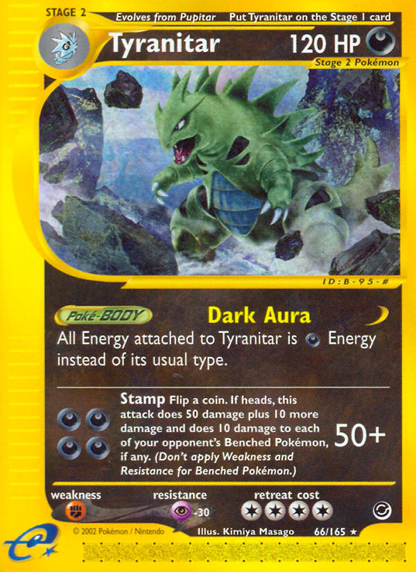 Tyranitar (66/165) [Expedition: Base Set] - Comfy Hobbies