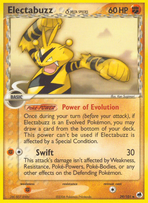 Electabuzz (29/101) (Delta Species) [EX: Dragon Frontiers] - Comfy Hobbies