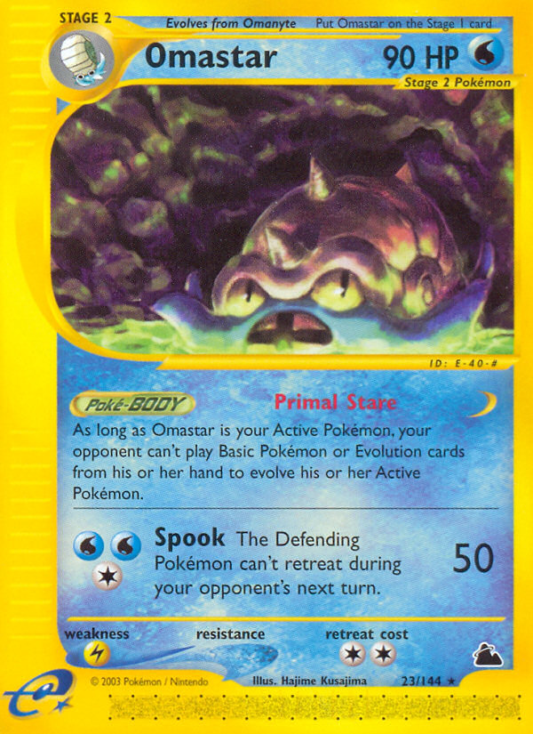 Omastar (23/144) [Skyridge] - Comfy Hobbies