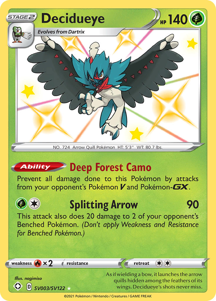 Decidueye (SV003/SV122) [Sword & Shield: Shining Fates] - Comfy Hobbies