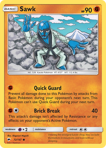 Sawk (72/147) [Sun & Moon: Burning Shadows] - Comfy Hobbies