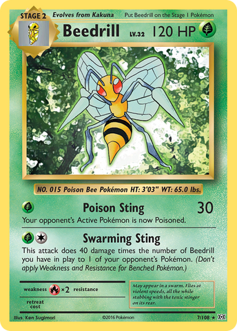 Beedrill (7/108) [XY: Evolutions] - Comfy Hobbies