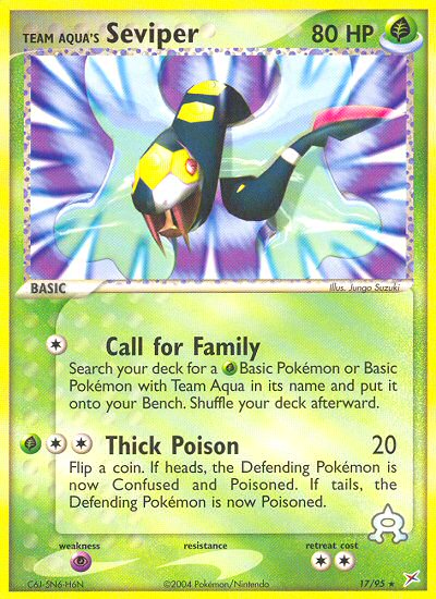 Team Aqua's Seviper (17/95) [EX: Team Magma vs Team Aqua] - Comfy Hobbies