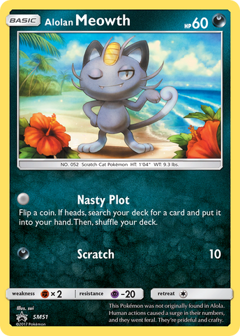 Alolan Meowth (SM51) [Sun & Moon: Black Star Promos] - Comfy Hobbies
