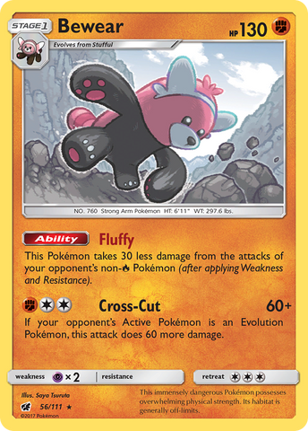 Bewear (56/111) [Sun & Moon: Crimson Invasion] - Comfy Hobbies