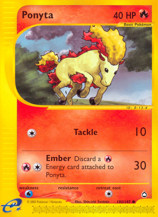 Ponyta (102/147) [Aquapolis] - Comfy Hobbies