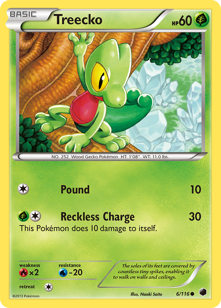 Treecko (6/116) [Black & White: Plasma Freeze] - Comfy Hobbies