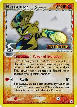 Electabuzz (29/101) (Delta Species) (Stamped) [EX: Dragon Frontiers] - Comfy Hobbies
