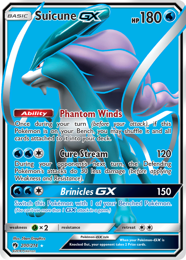 Suicune GX (200/214) [Sun & Moon: Lost Thunder] - Comfy Hobbies