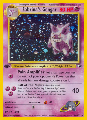 Sabrina's Gengar (14/132) [Gym Heroes 1st Edition] - Comfy Hobbies