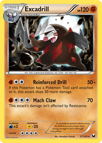Excadrill (57/108) [Black & White: Dark Explorers] - Comfy Hobbies