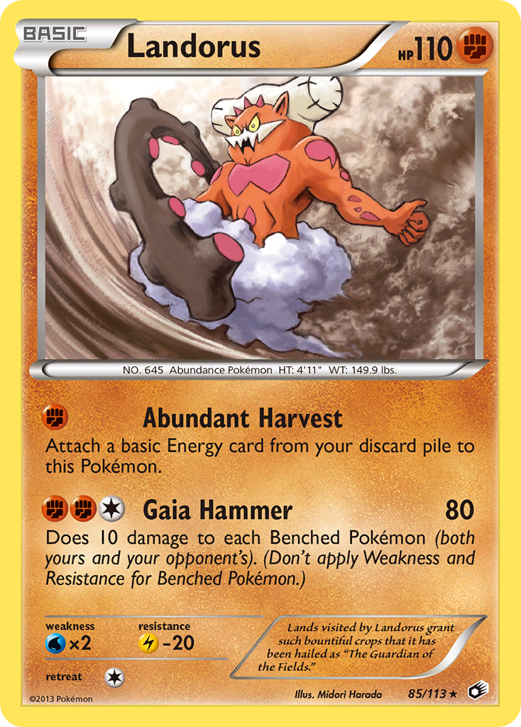 Landorus (85/113) [Black & White: Legendary Treasures] - Comfy Hobbies
