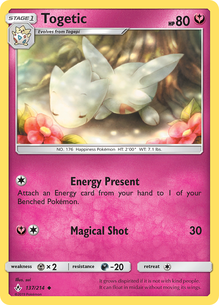 Togetic (137/214) [Sun & Moon: Unbroken Bonds] - Comfy Hobbies