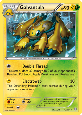 Galvantula (42/114) [XY: Steam Siege] - Comfy Hobbies