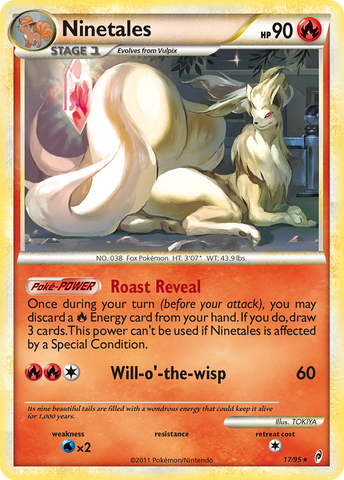 Ninetales (17/95) [HeartGold & SoulSilver: Call of Legends] - Comfy Hobbies
