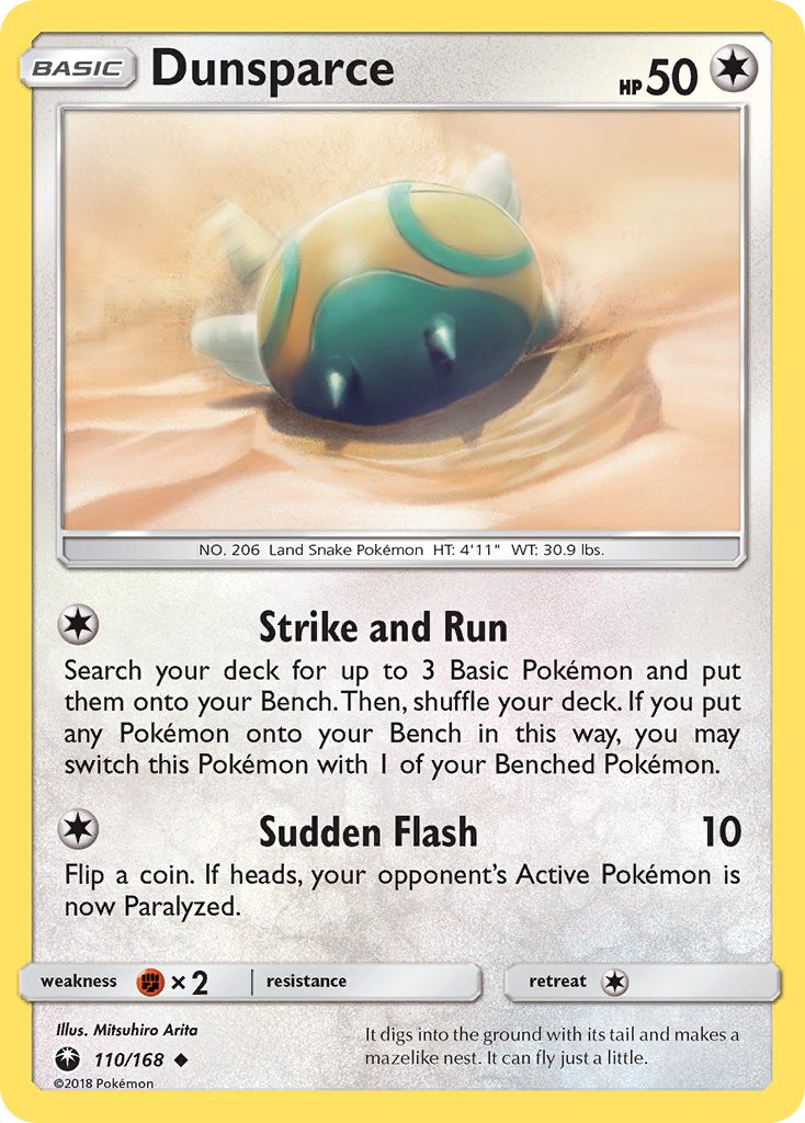 Dunsparce (110/168) [Sun & Moon: Celestial Storm] - Comfy Hobbies