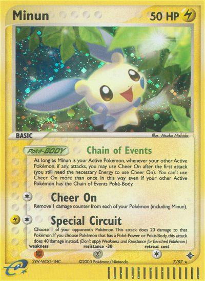 Minun (7/97) [EX: Dragon] - Comfy Hobbies