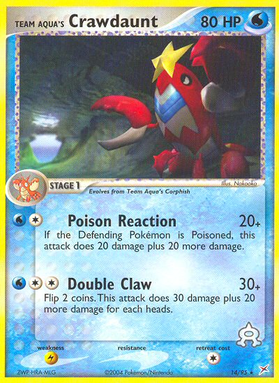 Team Aqua's Crawdaunt (14/95) [EX: Team Magma vs Team Aqua] - Comfy Hobbies