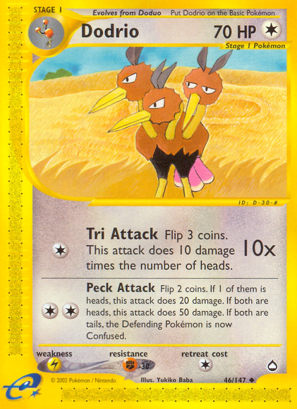 Dodrio (46/147) [Aquapolis] - Comfy Hobbies