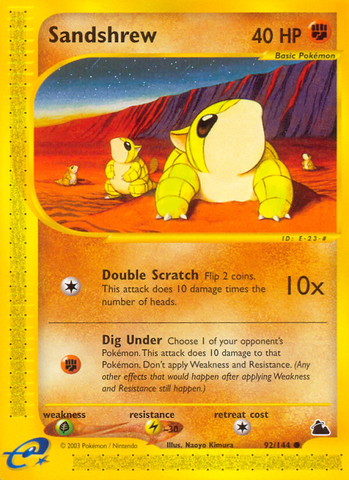 Sandshrew (92/144) [Skyridge] - Comfy Hobbies