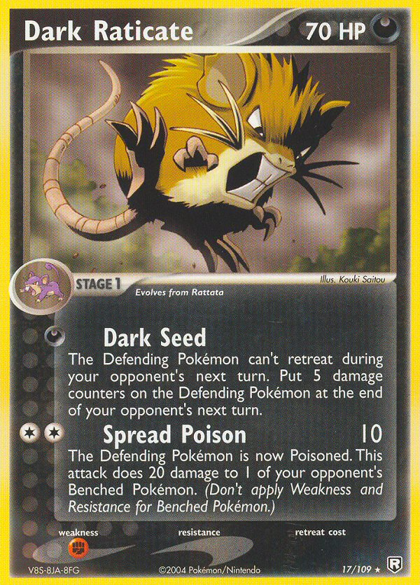 Dark Raticate (17/109) [EX: Team Rocket Returns] - Comfy Hobbies