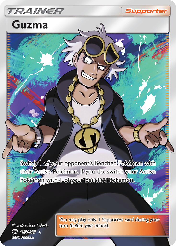 Guzma (143/147) [Sun & Moon: Burning Shadows] - Comfy Hobbies