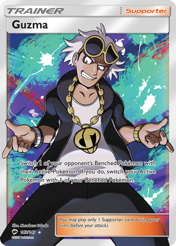 Guzma (143/147) [Sun & Moon: Burning Shadows] - Comfy Hobbies