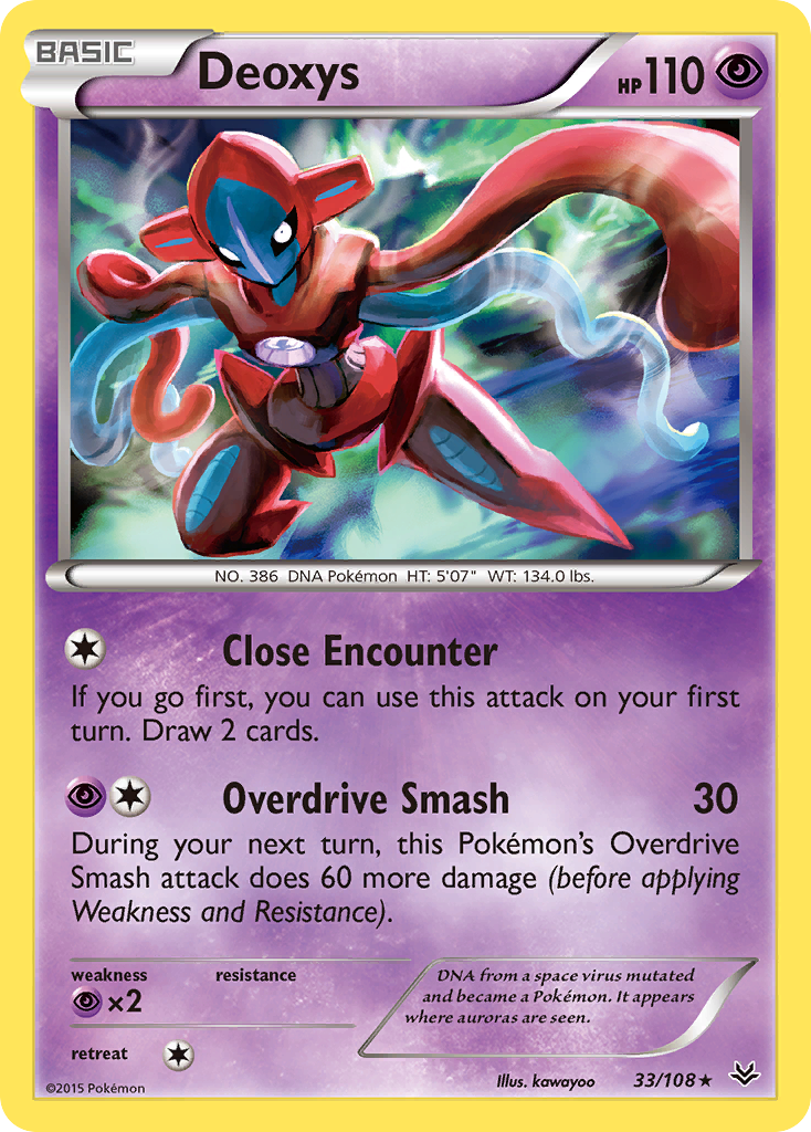 Deoxys (33/108) [XY: Roaring Skies] - Comfy Hobbies