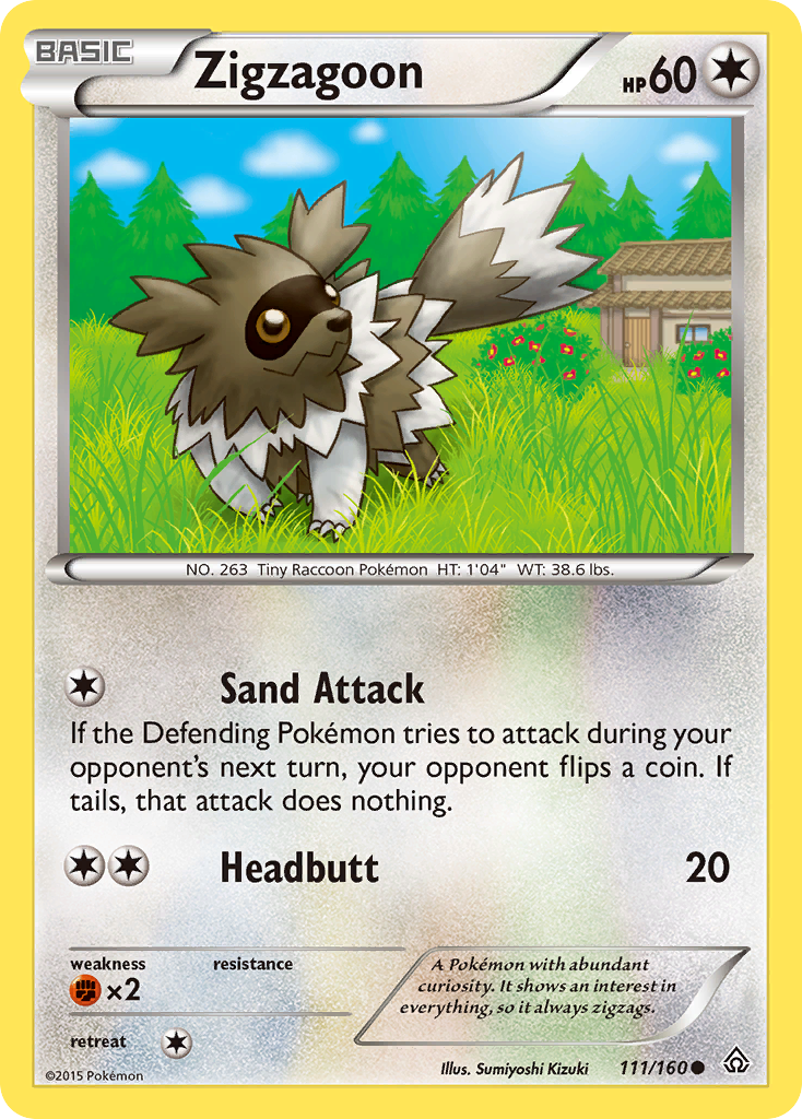 Zigzagoon (111/160) [XY: Primal Clash] - Comfy Hobbies