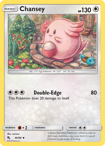 Chansey (46/68) [Sun & Moon: Hidden Fates] - Comfy Hobbies