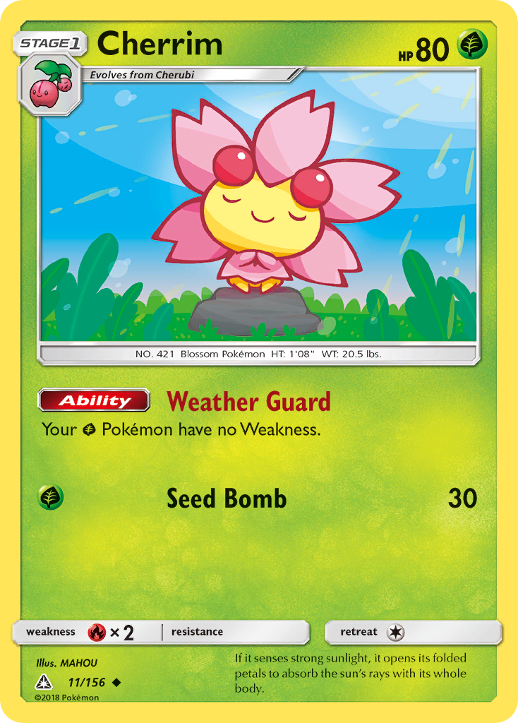 Cherrim (11/156) [Sun & Moon: Ultra Prism] - Comfy Hobbies