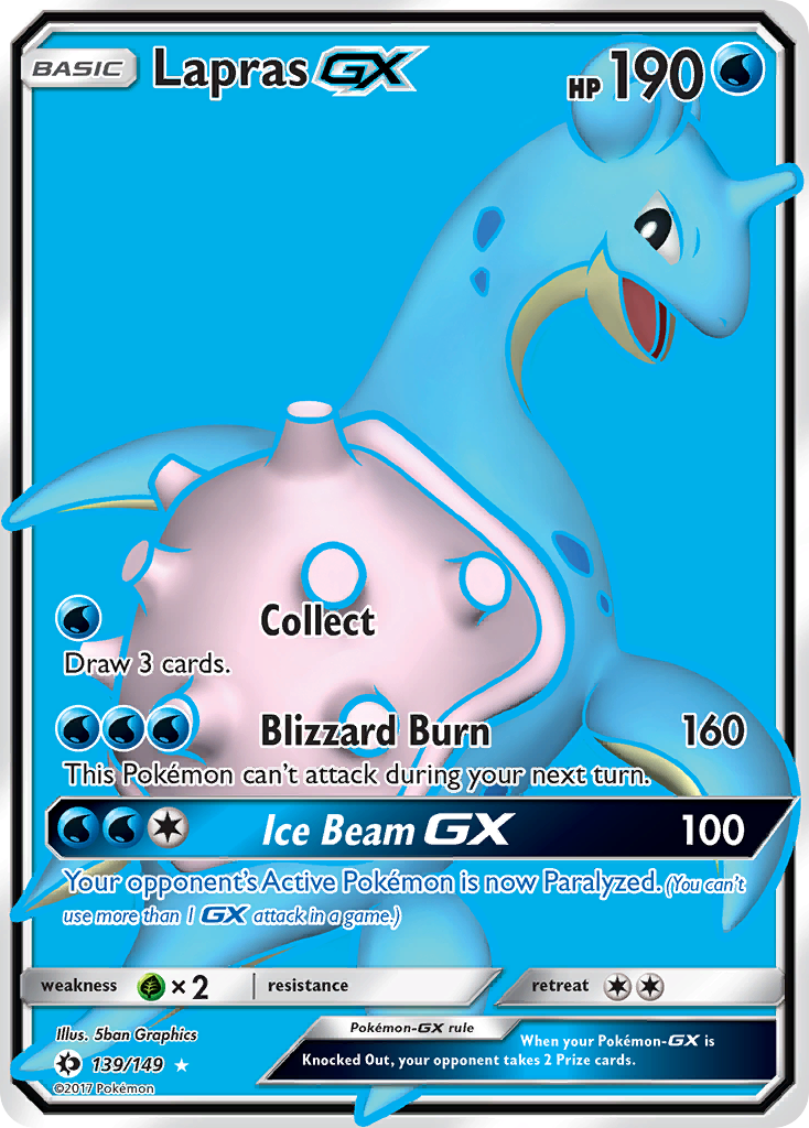 Lapras GX (139/149) [Sun & Moon: Base Set] - Comfy Hobbies