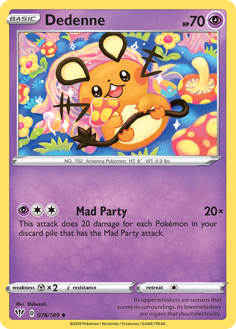 Dedenne (078/189) [Sword & Shield: Darkness Ablaze] - Comfy Hobbies