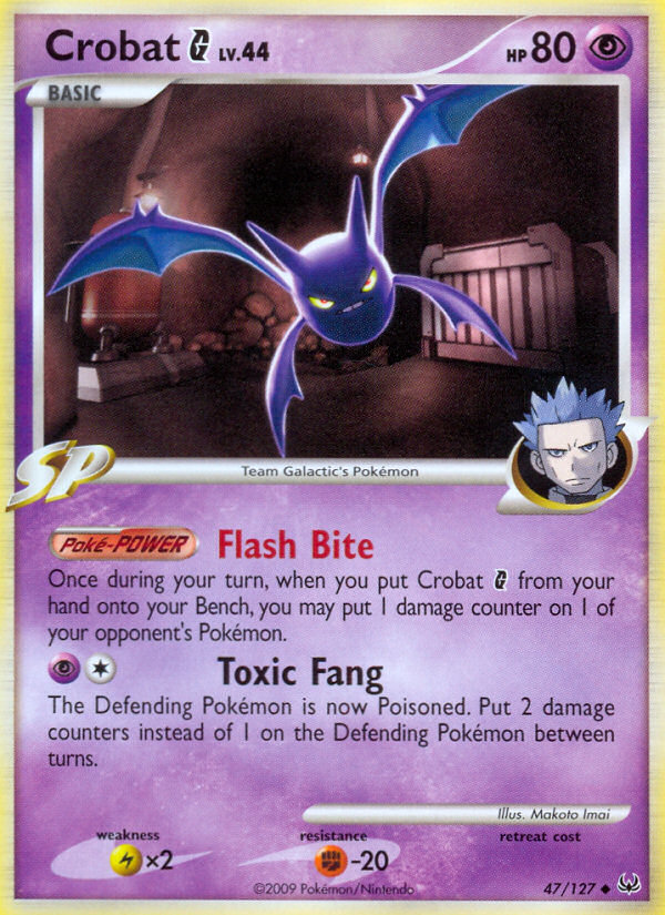 Crobat G (47/127) [Platinum: Base Set] - Comfy Hobbies